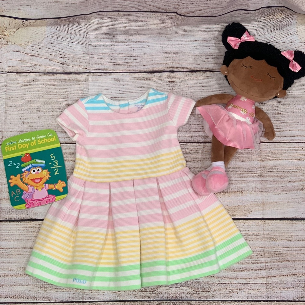 Polo Pastel Stripe Dress Size 12M